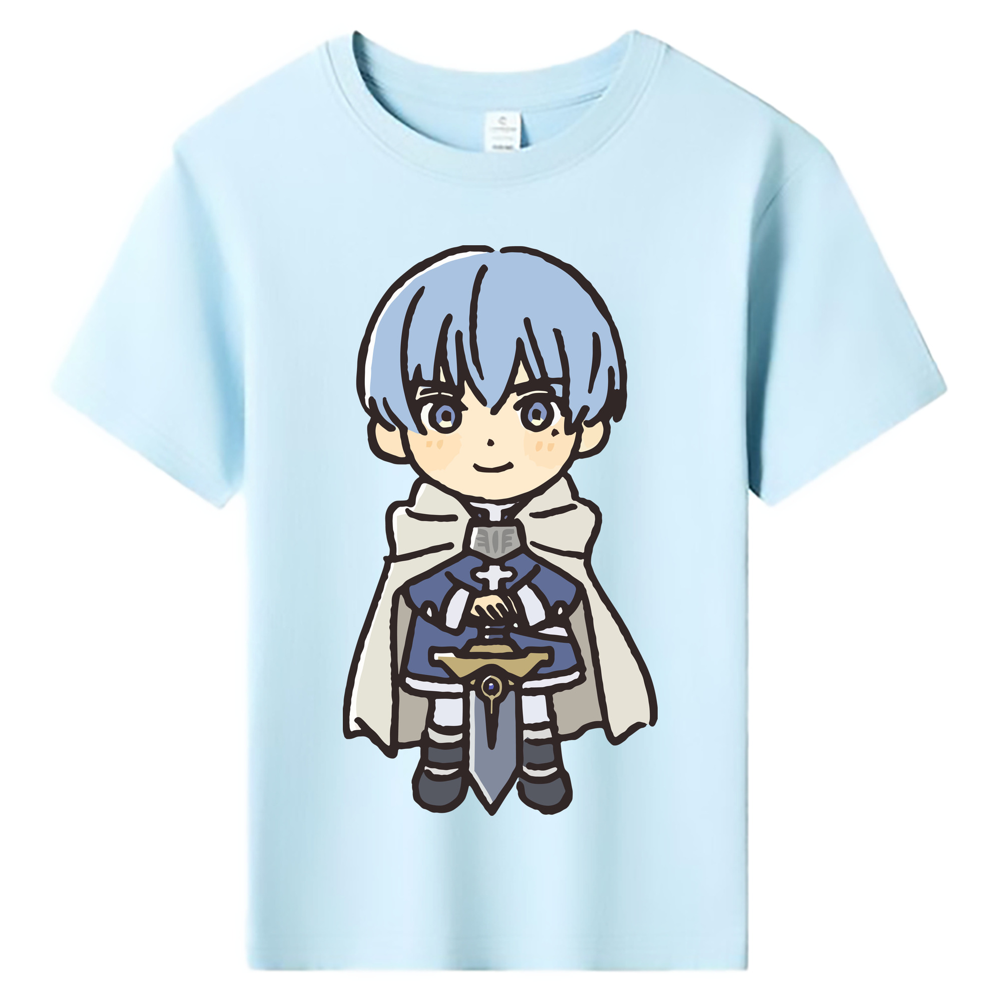 （画像用） 葬送のフリーレン Frieren 綿100％キッズTシャツ（フロントプリント）